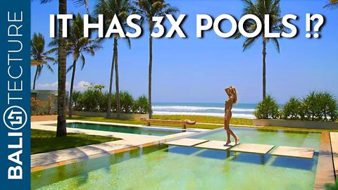 Bali Villa Tour | This Beach Mansion has 3 Pools!
