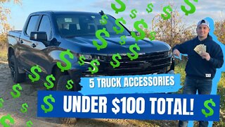5 Truck Accessories Under $100 Total! (Chevy Silverado Trail Boss)