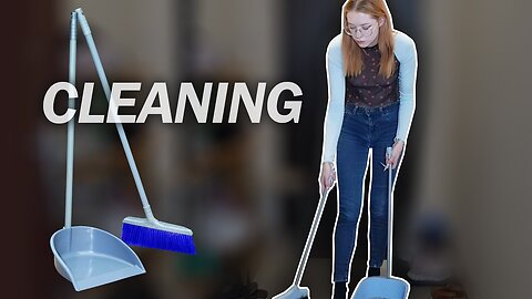 The Graceful Sweep: A Cleaning Ballet on the Floor