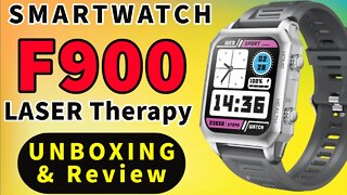 Smart Watch F900 Laser unboxing review