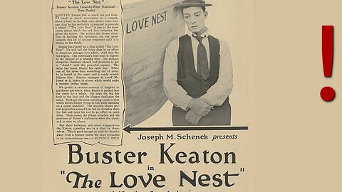 Buster Keaton's "Love Nest" (1923), Public Domain Movie, Silent Movie