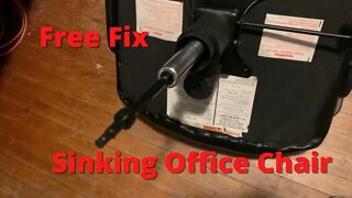 Fix Your Sinking Office Chair Free.