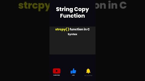 String copy function #stringfunction #copyfunction