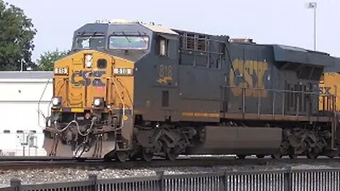 CSX I150 Intermodal Double-Stack Train with from Fostoria, Ohio July 26, 2022