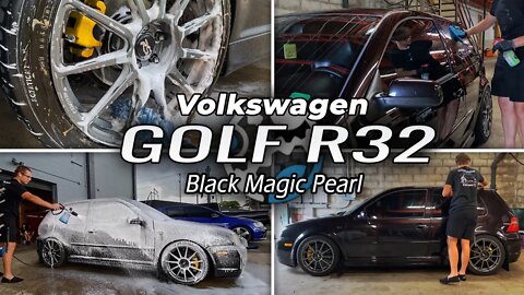 Volkswagen R32 Golf | DIRTY Black Magic Pearl Gloss Revival | From "Stained" Black Paint to a Beauty