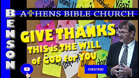 Life Lesson from Paul - Rejoice, Pray & Give Thanks | 1 Thessalonians 5:16-18 | Athens Bible Church