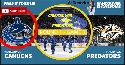 Vancouver Canucks Vs Nashville Predators Today Match News