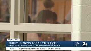 Public hearing on Harford County budget today