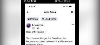 Doctor's Facebook post on unvaccinated patients creates stir