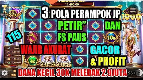 3 POLA PERAMPOK JP || 🔥POLA GACOR HARI INI 🔥 POLA SLOT GACOR HARI INI