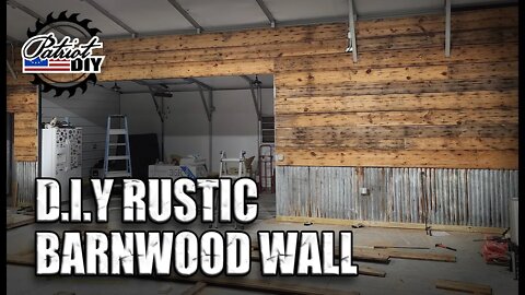 DIY Rustic Barn Wood Wall