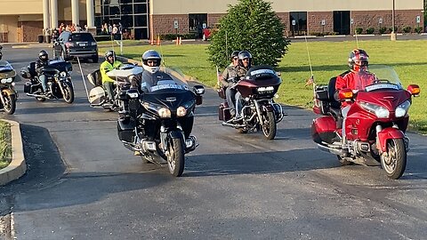 Run for the Wall 2023 - Wentzville, Mo Departure of small first group