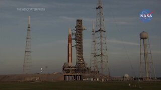 NASA tests new moon rocket, 50 years after Apollo