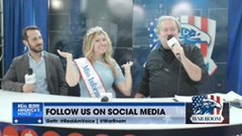 Natalie Winters is crowned "Miss Information" on #WarRoom LIVE at CPAC2023