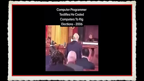 Computer Programmer Testifies He Helped Develop Vote-Flip Software for the 2000 Election