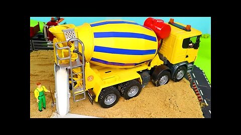 A Concrete Mixer and other Toy Vehicles!