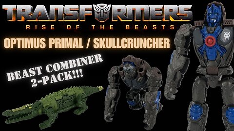 Transformers Rise of the Beasts - Optimus Primal & Skullcruncher Combiner 2-Pack