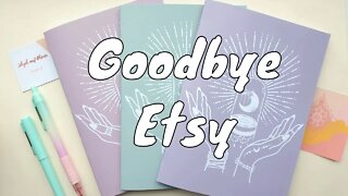 leaving ETSY | NEW website | NEW stock