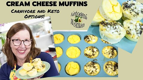 Cream Cheese Muffins | Options for Carnivore, Keto and Egg Fast