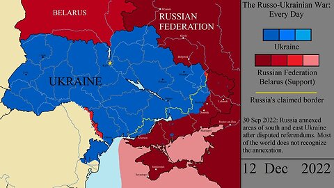 The Russo-Ukrainian War Every Day (Feb 2014 - Feb 2023) 9 YEARS MAPPING DOCUMENTARIO