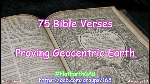 75 Bible Verses that Prove the Geocentric Earth