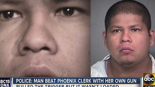 A Circle K employee assaulted with her own gun in Phoenix