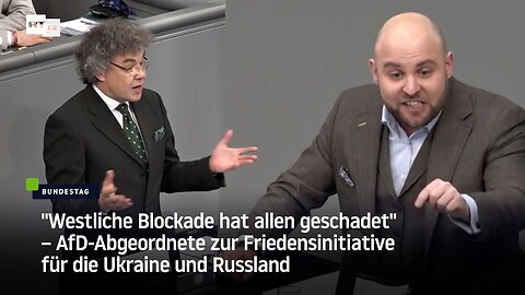 "Westliche Blockade hat allen geschadet" – AfD-Abgeordneter zur Friedensinitiative für Ukraine