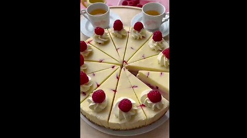 White Chocolate 🍫 Raspberry Cheesecake recipe 🤤🤤🤤ymeey teste