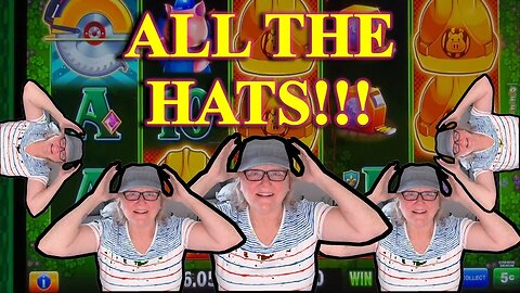 Slot Machine Play - Huff N' More Puff, Lock-it-Link - ALL THE HATS!!!