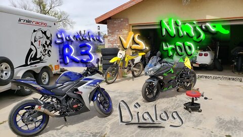 Ninja 400 vs. Yamaha R3 - Dialog by Pro Superbike Racer & Trackday Rider Neiven | Irnieracing