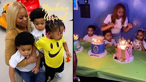 600Breezy & Queen Key's Triplets Celebrate Their 3rd B-Day! 🎂