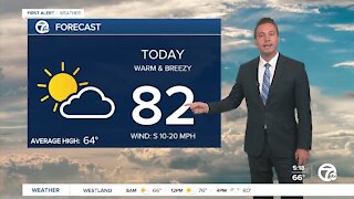 Metro Detroit Forecast: Nearing record temperatures today