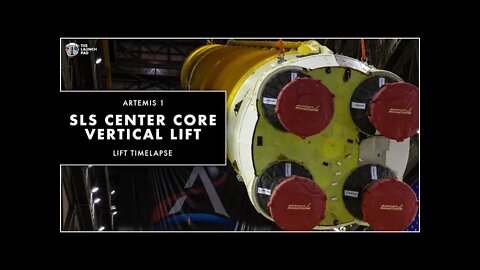 SLS Center Core Lift Timelapse | Artemis 1 | TLP News