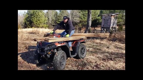 Kentucky Sunday farm vlog! Fresh air, Polaris Sportsman 850, wormy poplar hardwood & more!