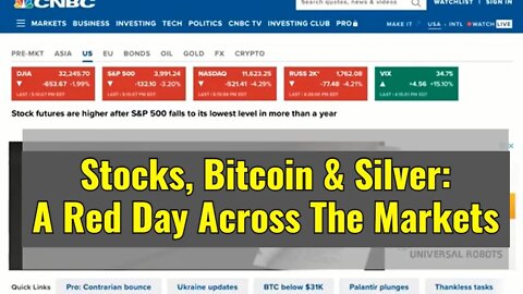 #Shorts - Stocks, Bitcoin & Silver: A Red Day Across The Markets
