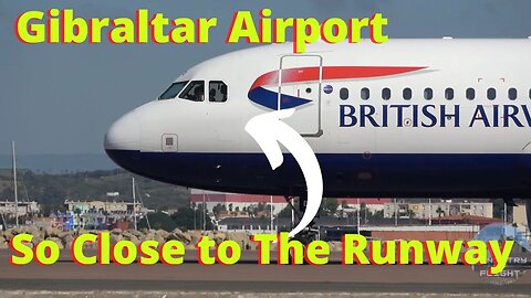 There's Someone in the Jumpseat; British Airways Land/Taxi/Depart Gibraltar