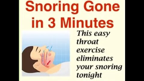 Want To Stop Snoring? Learn These Throat Exercises to Stop Snoring Tonight!