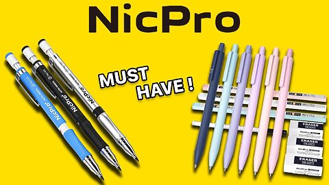 BEST Mechanical Pencil for Drawing, Writing, Sketching | NicPro Review + Unboxing