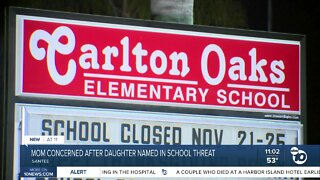 Mom concerned after daughter named in school threat