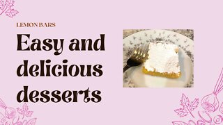 Lemon Bars | Dessert Ideas| Easy Recipes | Dessert Recipes