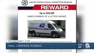 Mail carriers targeted by thieves in Fort Pierce, Boca Raton