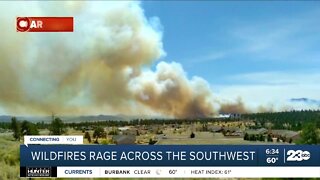 Wildfires rage across parts of the Southwest