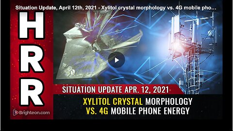Xylitol crystal morphology vs. 4G mobile phone energy