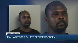 Man arrested on 1st degree robbery
