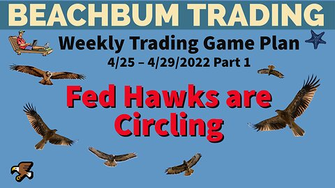 Fed Hawks are Circling �� [BeachBum Trading] [Weekly Trading Game Plan] for 4/25 – 4/29/22 | Part 1