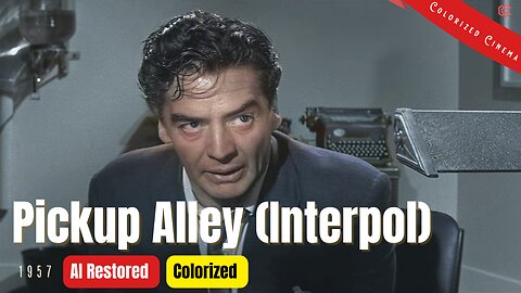 Pickup Alley (Interpol) 1957 | Colorized | Subtitled | Victor Mature | British Crime Film Noir