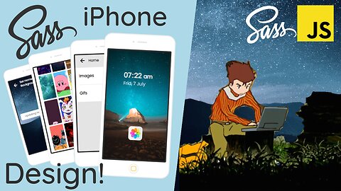 Simple SASS iPhone Design with JS navigation