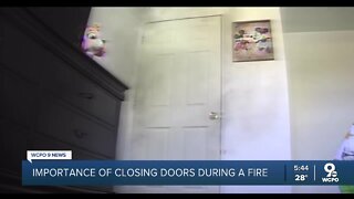 Closed doors could save lives during a fire