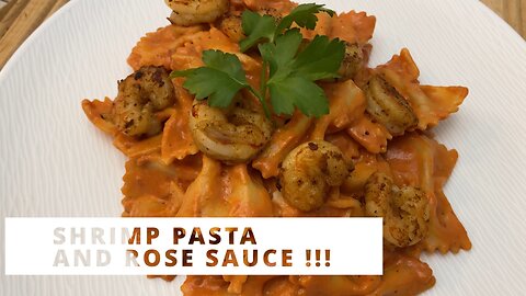 Creamy Rosé Pasta with Shrimps!