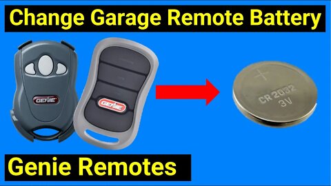 ✅ Genie Garage Door Opener Fob Remote Control Battery Change Replacement ● EASY DIY